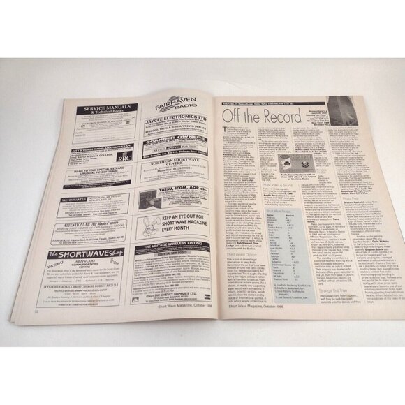 Short Wave Magazine Top Secret Stations Oct 1996 Amateur Radio Antenna Broadcast - Picture 9 of 10